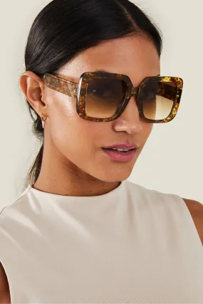 Accessorize - Occhiali da sole oversize squadrata con strass