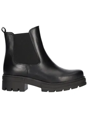 Beatles tacco largo Lace-Up da donna nero