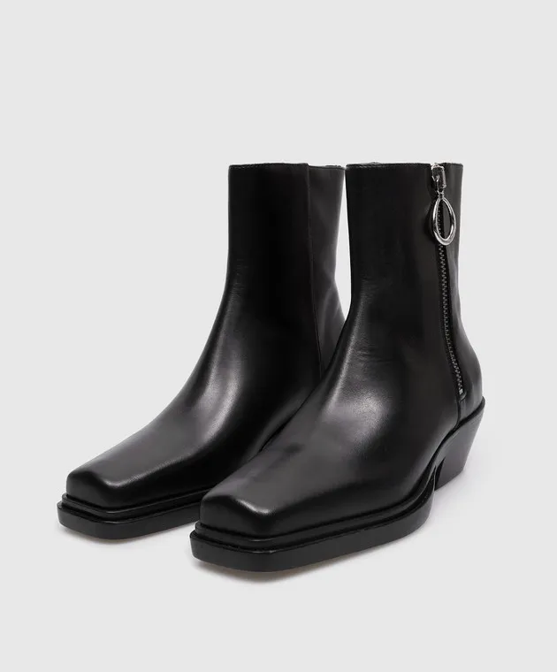 Dondup Stivali in pelle nera WS282PL0457DXXX