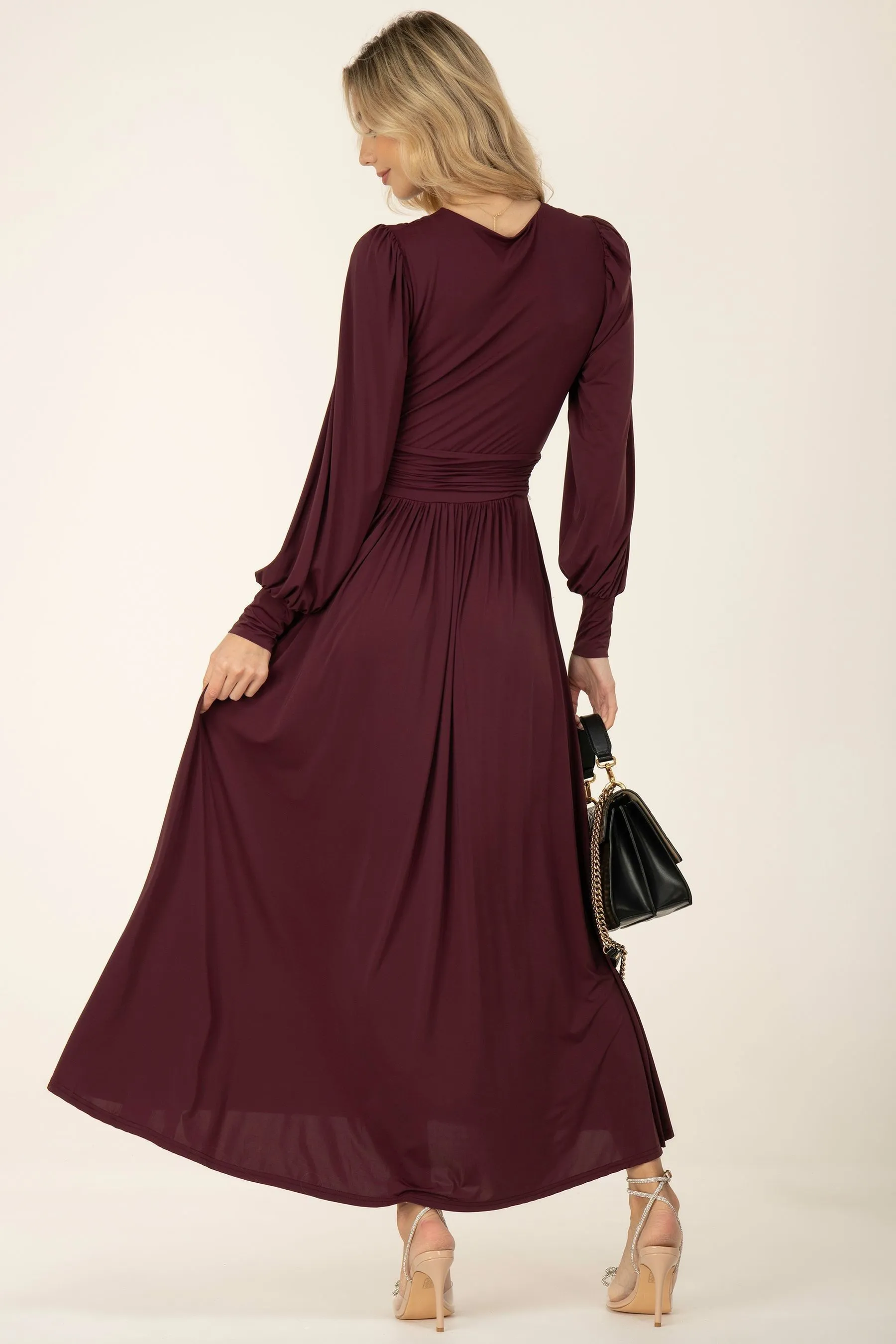 Jolie Moi - Rashelle - Abito maxi con Manica lunga in jersey