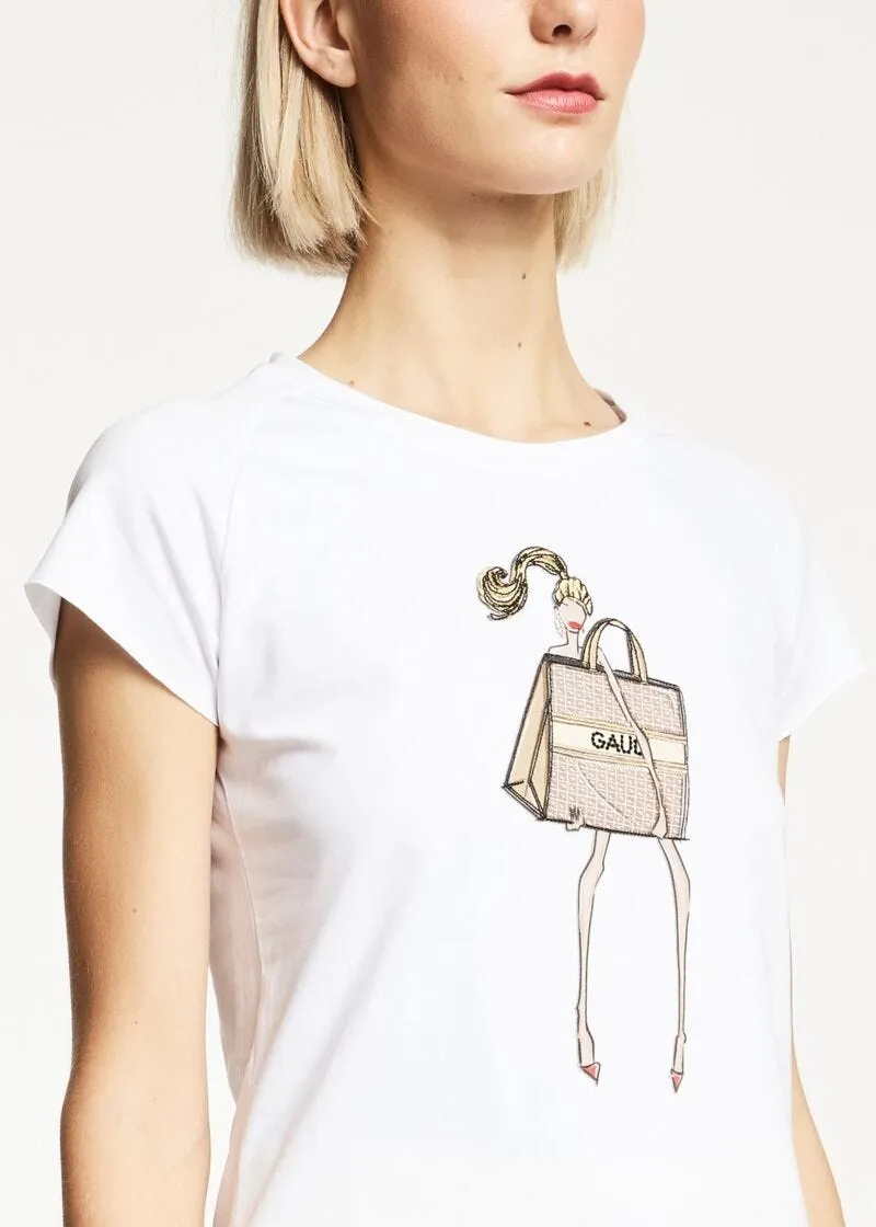 T-shirt con maniche raglan